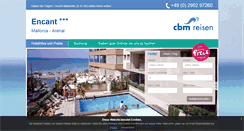 Desktop Screenshot of hotel-encant.de